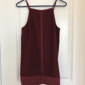 Banana Republic Monogram Wine Coloured Camisole Top